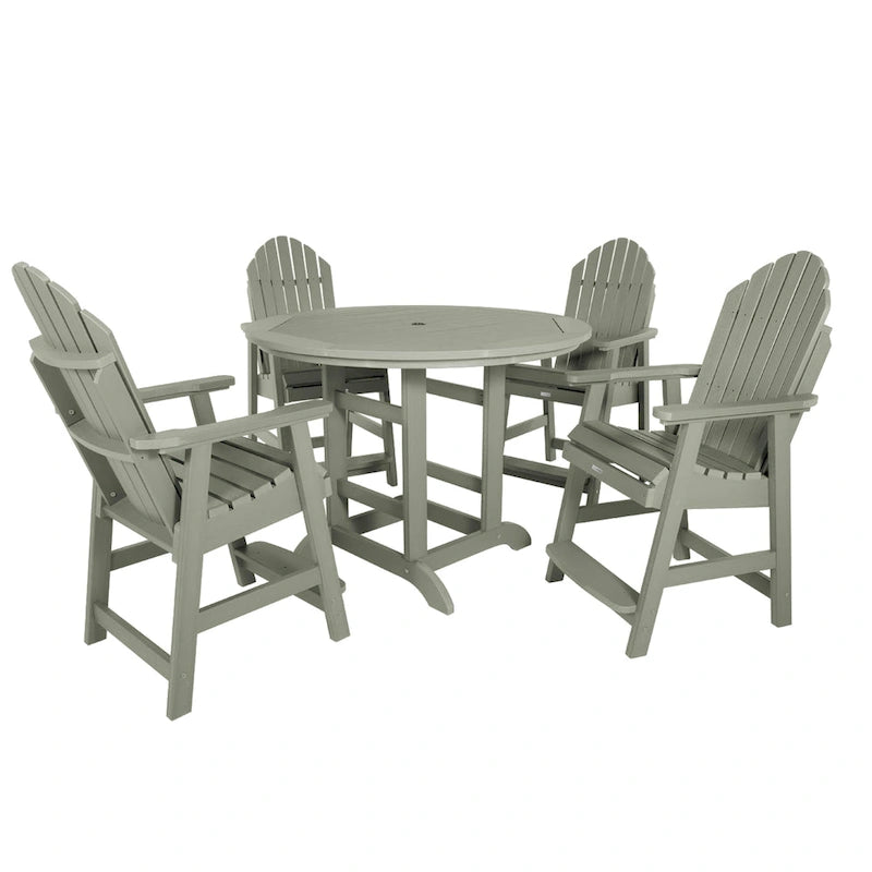 Ensemble repas de jardin 5 pièces Hamilton, hauteur comptoir - Table ronde de 48 po