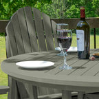 Ensemble repas de jardin 5 pièces Hamilton, hauteur comptoir - Table ronde de 48 po
