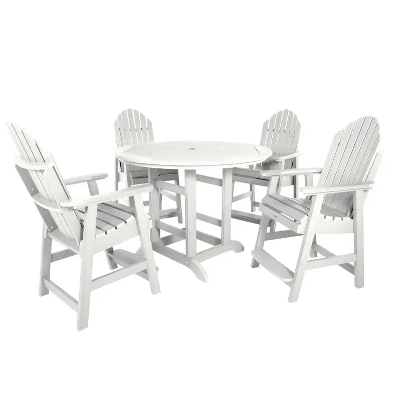 Ensemble repas de jardin 5 pièces Hamilton, hauteur comptoir - Table ronde de 48 po