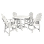 Ensemble repas de jardin 5 pièces Hamilton, hauteur comptoir - Table ronde de 48 po