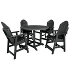 Ensemble repas de jardin 5 pièces Hamilton, hauteur comptoir - Table ronde de 48 po