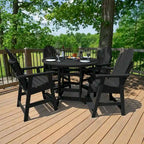 Ensemble repas de jardin 5 pièces Hamilton, hauteur comptoir - Table ronde de 48 po