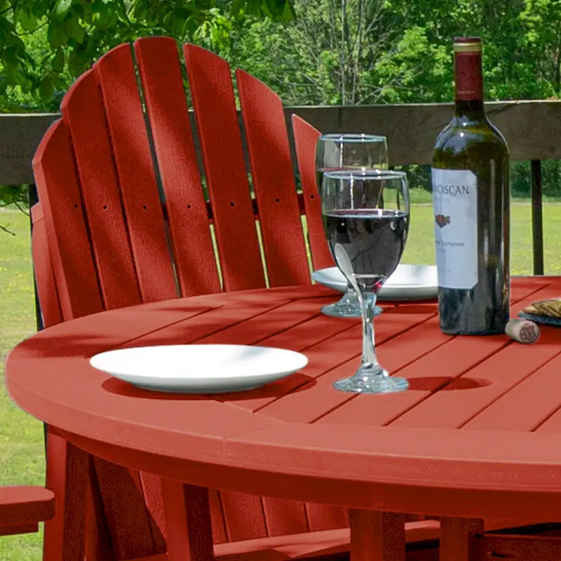 Ensemble repas de jardin 5 pièces Hamilton, hauteur comptoir - Table ronde de 48 po