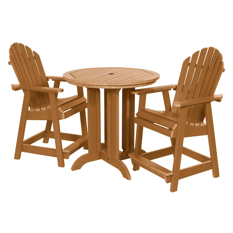 Ensemble de salle à manger 3 pièces Adirondack 36 de hauteur comptoir Highwood Commercial