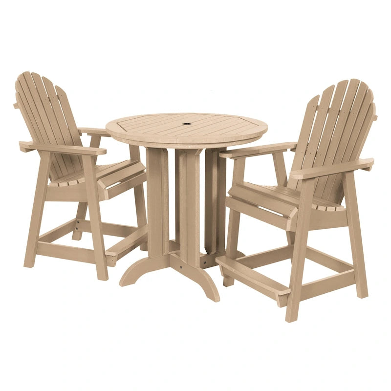 Ensemble de salle à manger 3 pièces Adirondack 36 de hauteur comptoir Highwood Commercial