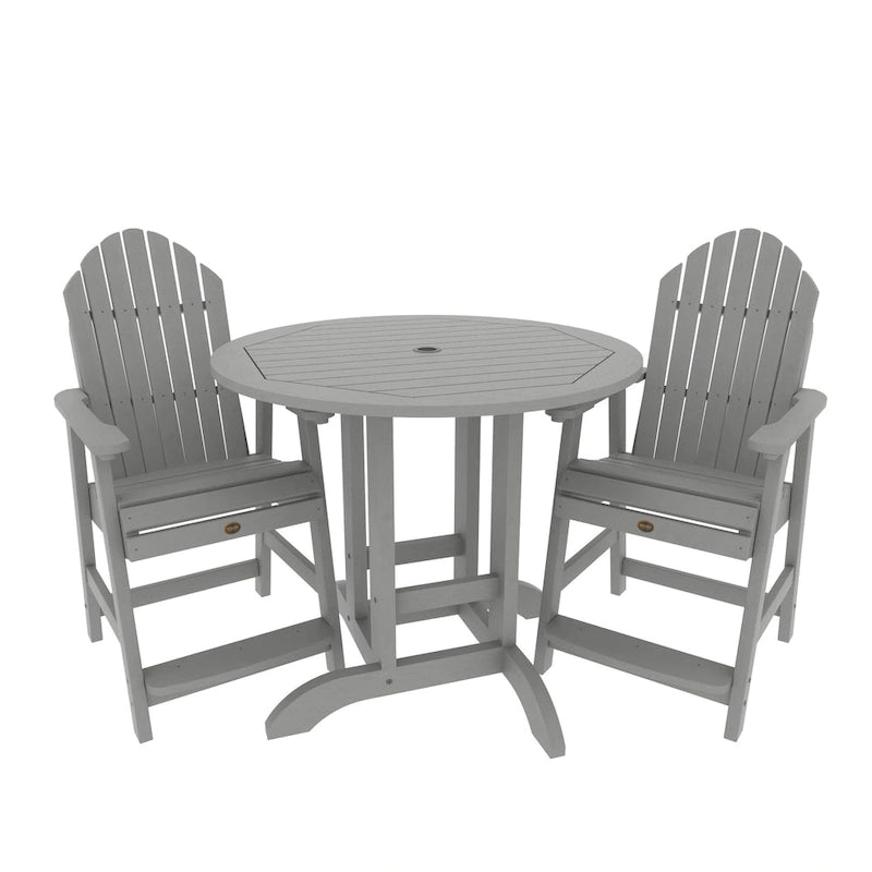 Ensemble de salle à manger 3 pièces Adirondack 36 de hauteur comptoir Highwood Commercial