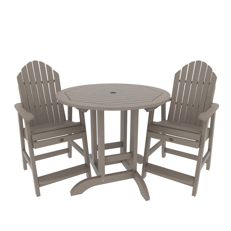 Ensemble de salle à manger 3 pièces Adirondack 36 de hauteur comptoir Highwood Commercial
