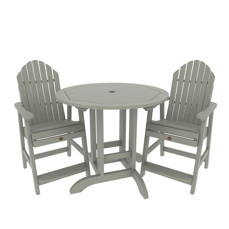 Ensemble de salle à manger 3 pièces Adirondack 36 de hauteur comptoir Highwood Commercial