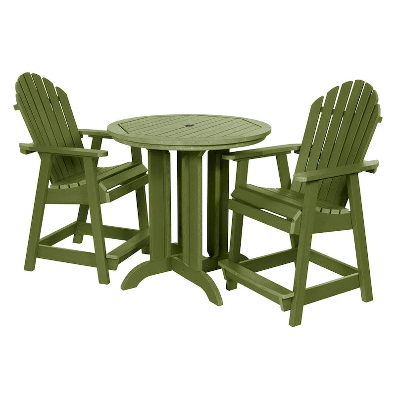 Ensemble de salle à manger 3 pièces Adirondack 36 de hauteur comptoir Highwood Commercial