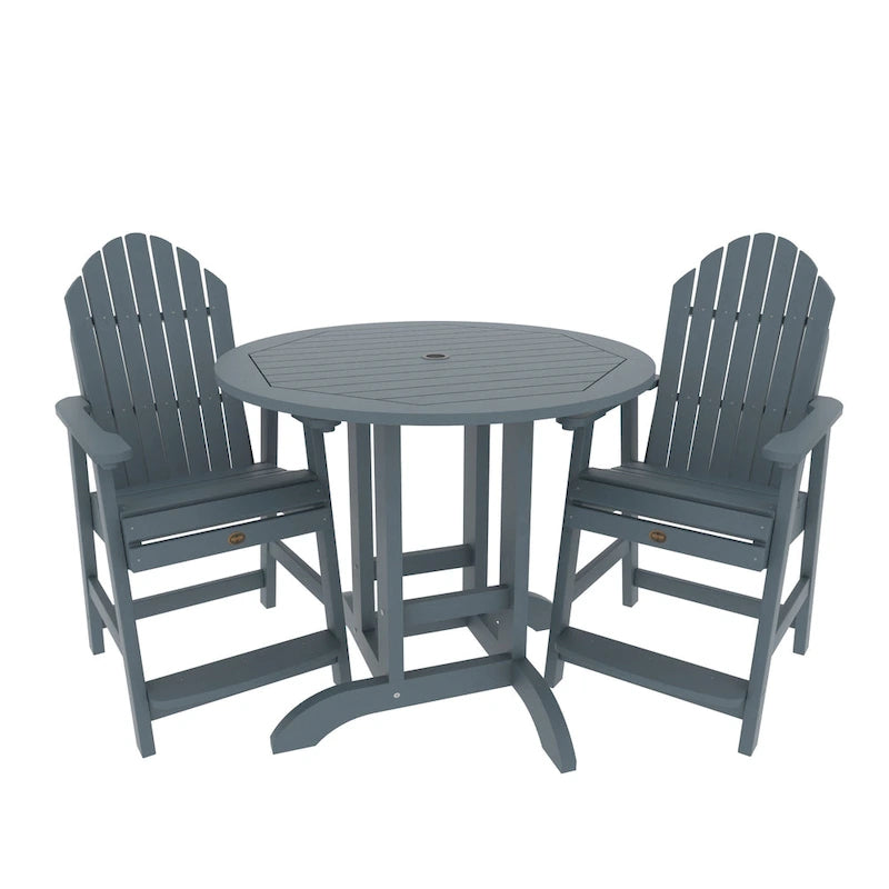 Ensemble de salle à manger 3 pièces Adirondack 36 de hauteur comptoir Highwood Commercial