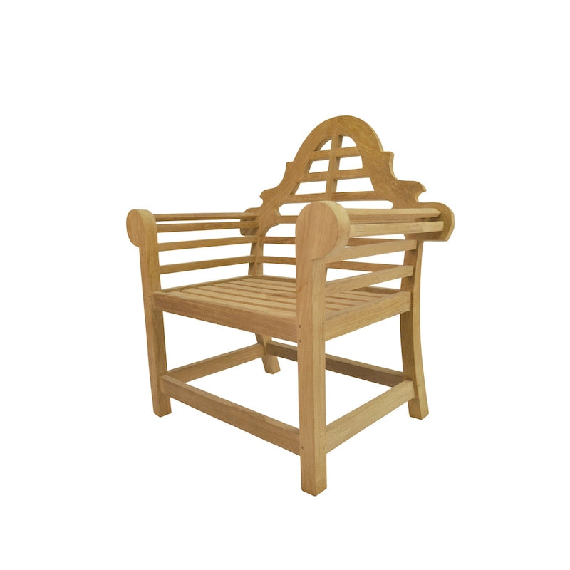 Chaise de salle à manger d'extérieur en teck Marlborough - N/A