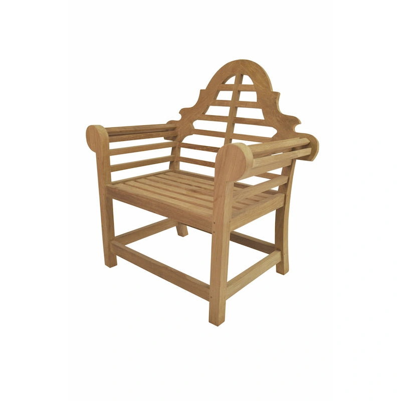 Chaise de salle à manger d'extérieur en teck Marlborough - N/A