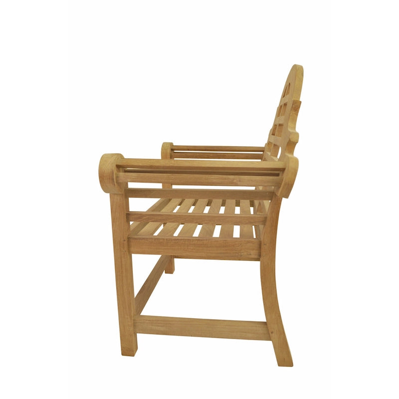 Chaise de salle à manger d'extérieur en teck Marlborough - N/A