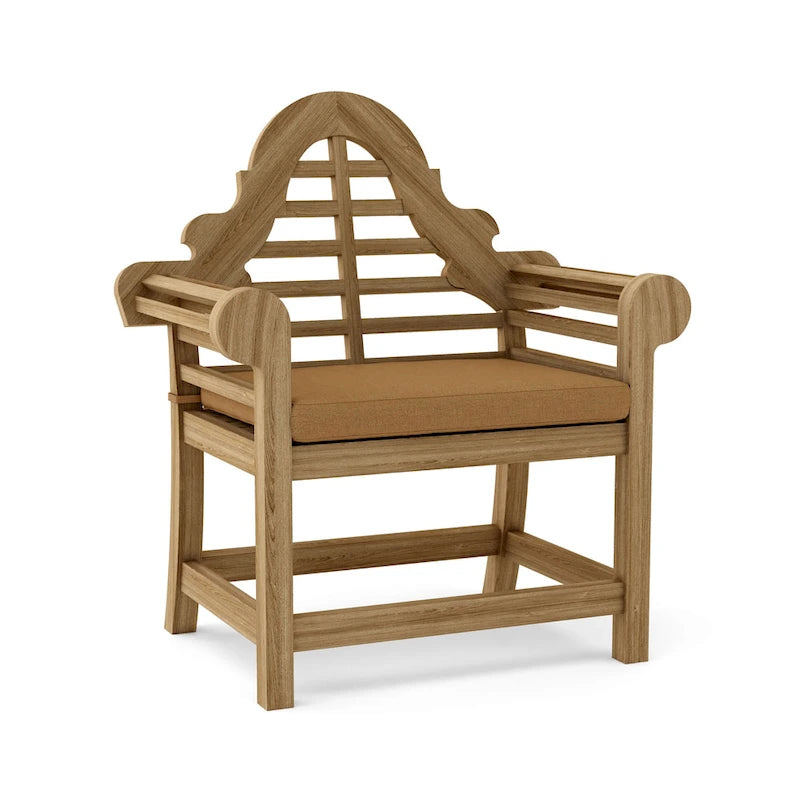 Chaise de salle à manger d'extérieur en teck Marlborough - N/A