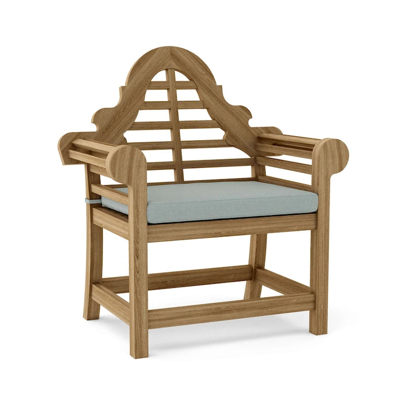Chaise de salle à manger d'extérieur en teck Marlborough - N/A