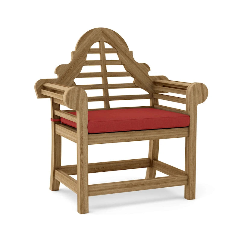 Chaise de salle à manger d'extérieur en teck Marlborough - N/A
