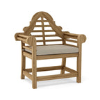 Chaise de salle à manger d'extérieur en teck Marlborough - N/A
