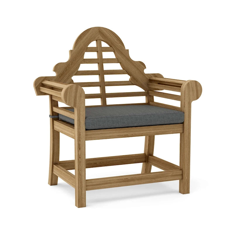 Chaise de salle à manger d'extérieur en teck Marlborough - N/A