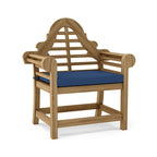 Chaise de salle à manger d'extérieur en teck Marlborough - N/A