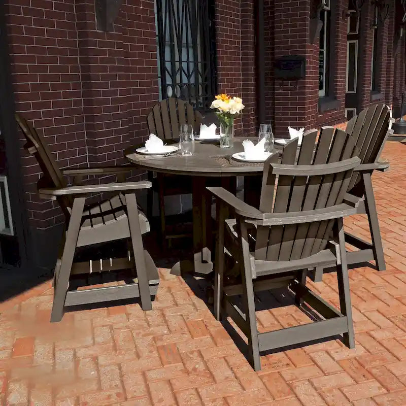 Highwood Commercial Grade 5-Piece Muskoka Adirondack 48 Counter Height Dining Set