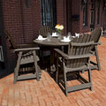 Highwood Commercial Grade 5-Piece Muskoka Adirondack 48 Counter Height Dining Set