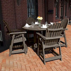Highwood Commercial Grade 5-Piece Muskoka Adirondack 48 Counter Height Dining Set