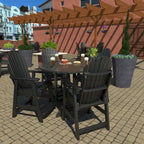 Ensemble de salle à manger 5 pièces Muskoka Adirondack hauteur comptoir 48 de qualité commerciale Highwood