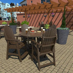 Ensemble de salle à manger 5 pièces Muskoka Adirondack hauteur comptoir 48 de qualité commerciale Highwood