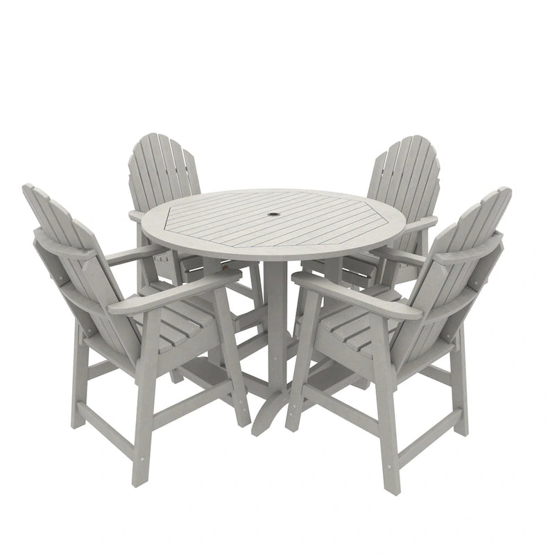 Ensemble de salle à manger 5 pièces Muskoka Adirondack hauteur comptoir 48 de qualité commerciale Highwood