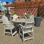 Ensemble de salle à manger 5 pièces Muskoka Adirondack hauteur comptoir 48 de qualité commerciale Highwood