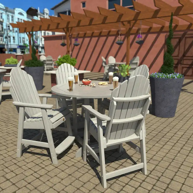 Ensemble de salle à manger 5 pièces Muskoka Adirondack hauteur comptoir 48 de qualité commerciale Highwood