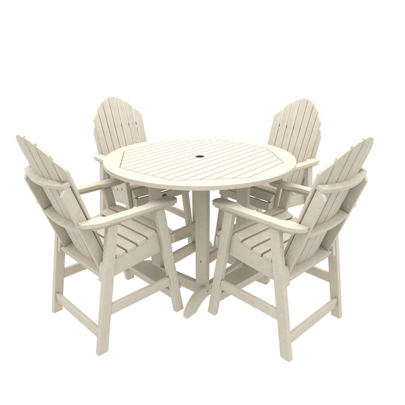 Ensemble de salle à manger 5 pièces Muskoka Adirondack hauteur comptoir 48 de qualité commerciale Highwood