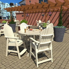 Ensemble de salle à manger 5 pièces Muskoka Adirondack hauteur comptoir 48 de qualité commerciale Highwood