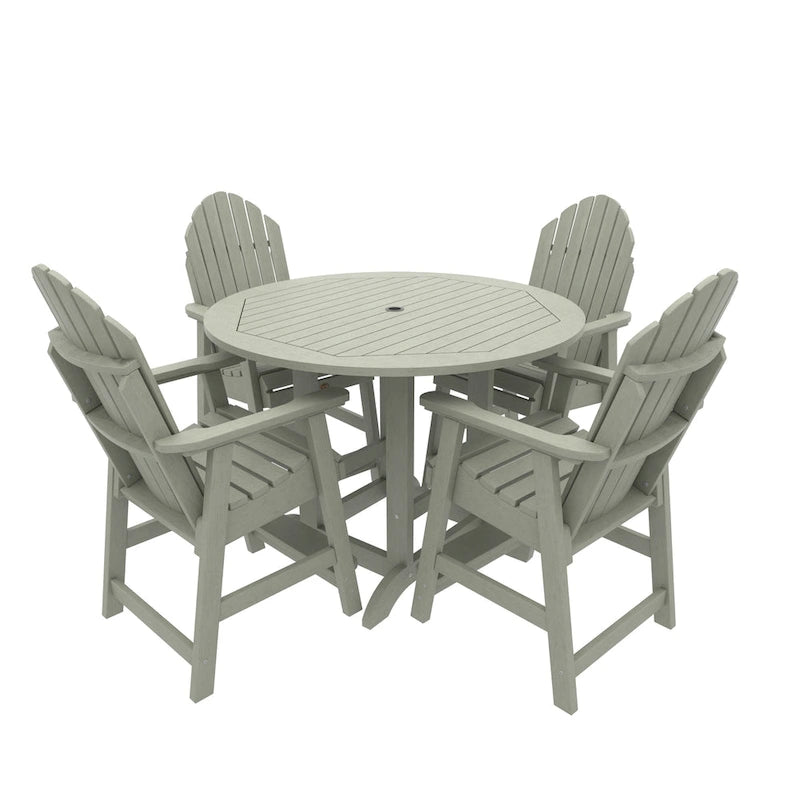 Ensemble de salle à manger 5 pièces Muskoka Adirondack hauteur comptoir 48 de qualité commerciale Highwood