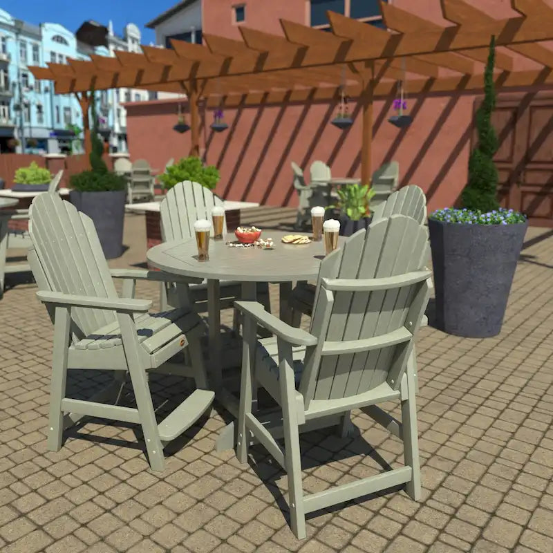Ensemble de salle à manger 5 pièces Muskoka Adirondack hauteur comptoir 48 de qualité commerciale Highwood