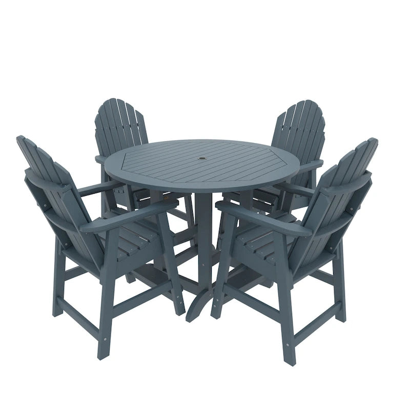 Ensemble de salle à manger 5 pièces Muskoka Adirondack hauteur comptoir 48 de qualité commerciale Highwood
