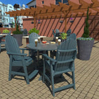 Ensemble de salle à manger 5 pièces Muskoka Adirondack hauteur comptoir 48 de qualité commerciale Highwood