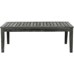 SAFAVIEH Ensemble de patio 4 pièces Kaia en bois d'acacia d'extérieur - 39Wx24Dx14H
