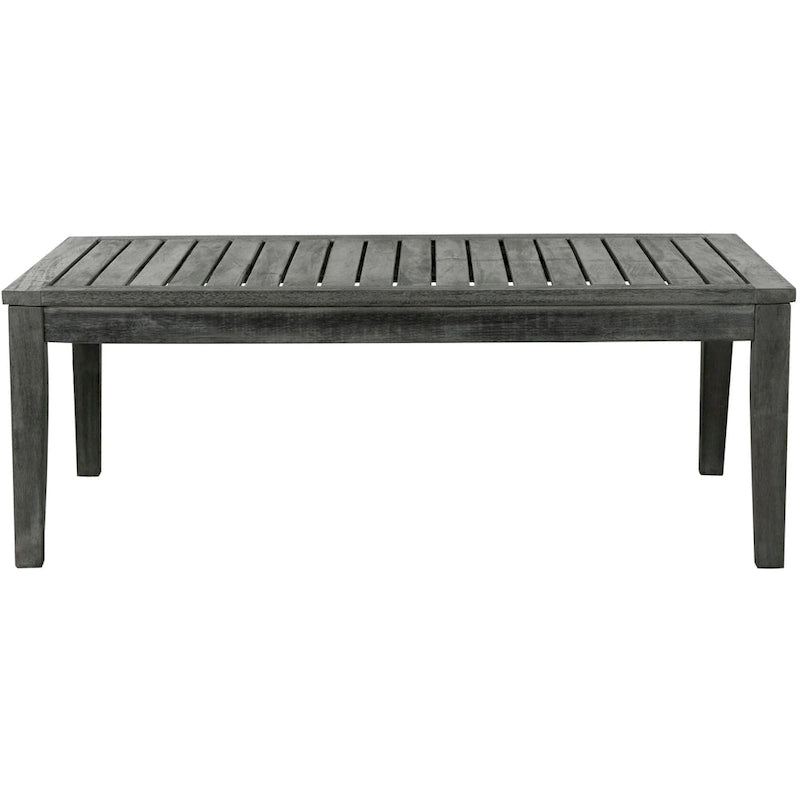 SAFAVIEH Ensemble de patio 4 pièces Kaia en bois d'acacia d'extérieur - 39Wx24Dx14H
