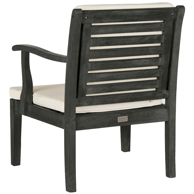 SAFAVIEH Ensemble de patio 4 pièces Kaia en bois d'acacia d'extérieur - 39Wx24Dx14H