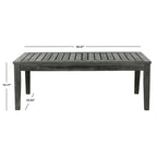 SAFAVIEH Ensemble de patio 4 pièces Kaia en bois d'acacia d'extérieur - 39Wx24Dx14H