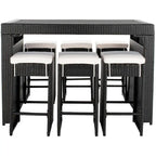 SAFAVIEH Yahaira Ensemble de salle à manger d'extérieur 7 pièces - 59x28x42H po