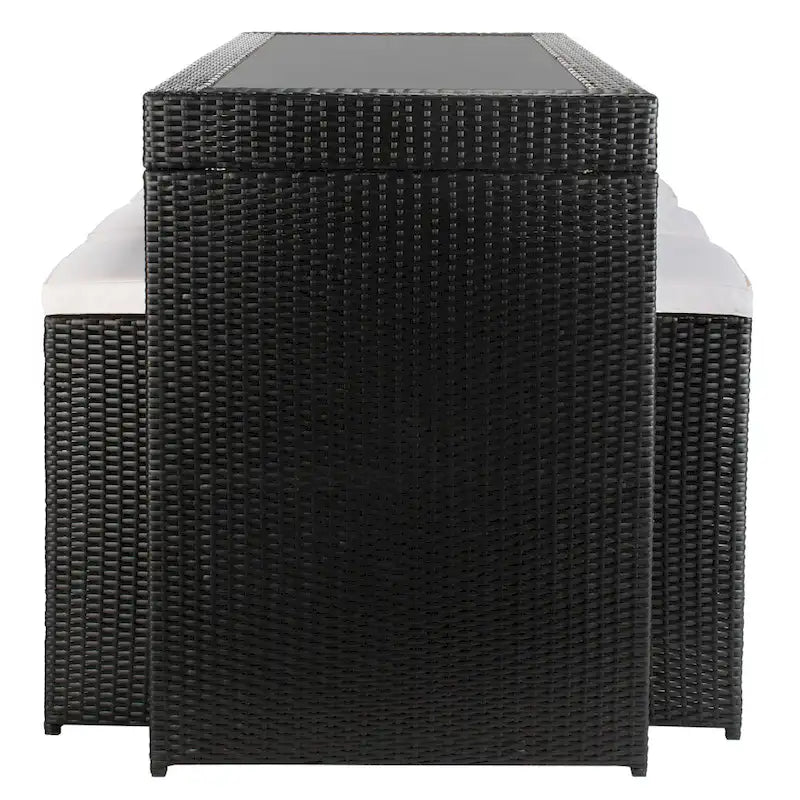 SAFAVIEH Yahaira Ensemble de salle à manger d'extérieur 7 pièces - 59x28x42H po