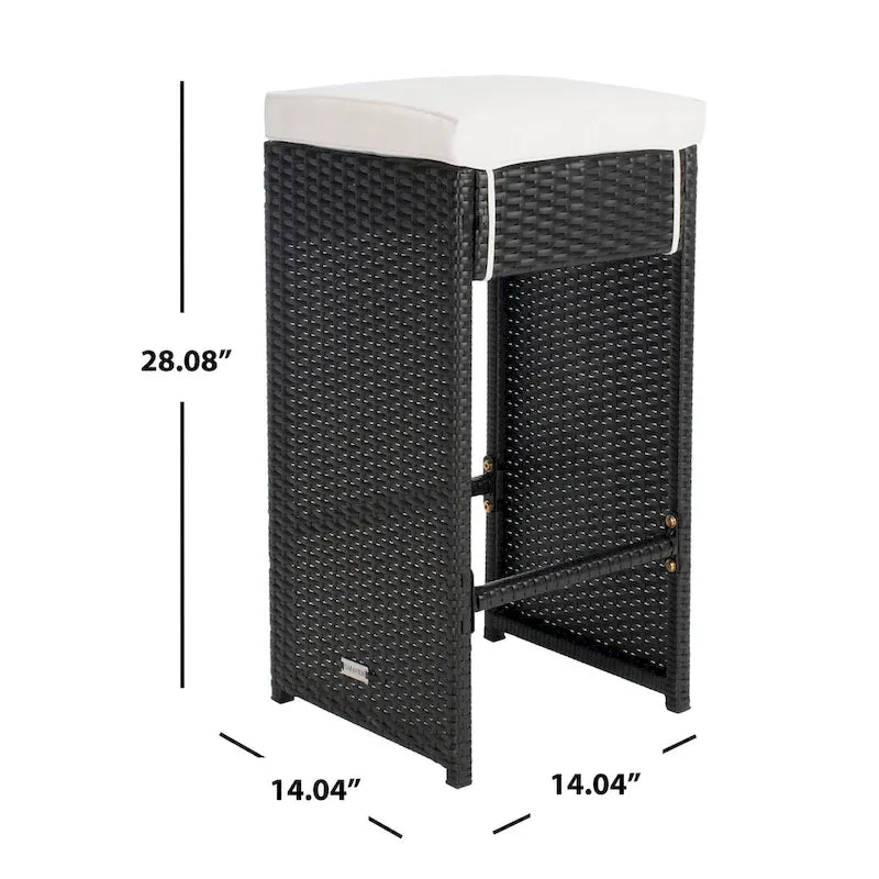 SAFAVIEH Yahaira Ensemble de salle à manger d'extérieur 7 pièces - 59x28x42H po