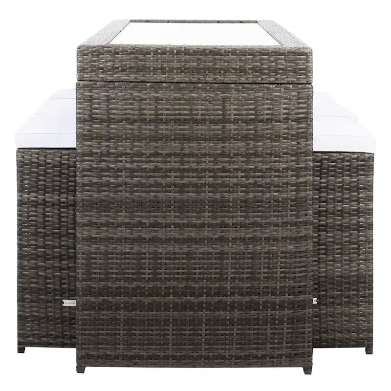 SAFAVIEH Yahaira Ensemble de salle à manger d'extérieur 7 pièces - 59x28x42H po