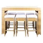 SAFAVIEH Yahaira Ensemble de salle à manger d'extérieur 7 pièces - 59x28x42H po
