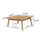Ensemble de conversation d'extérieur modulaire 5 places en bois d'acacia et résine tressée ronde Burchett avec coussins, par Christopher Knight Home