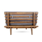 Canapé d'angle en acacia 4 pièces en V Hillcrest Outdoor par Christopher Knight Home
