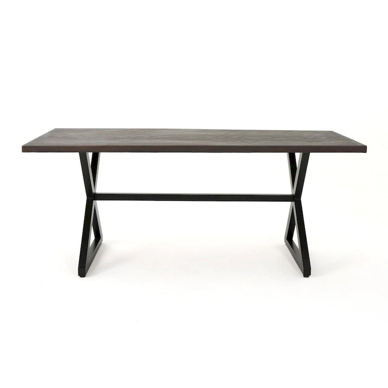 Ensemble de salle à manger d'extérieur 7 pièces en osier/aluminium/fer Grayson PE par Christopher Knight Home