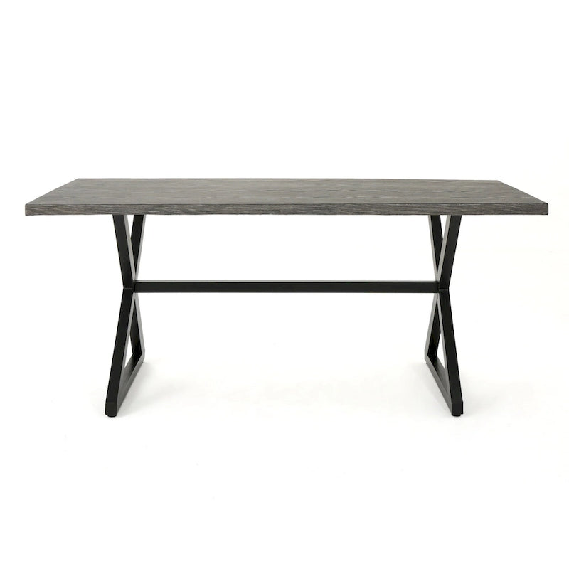 Ensemble de salle à manger d'extérieur 7 pièces en osier/aluminium/fer Grayson PE par Christopher Knight Home